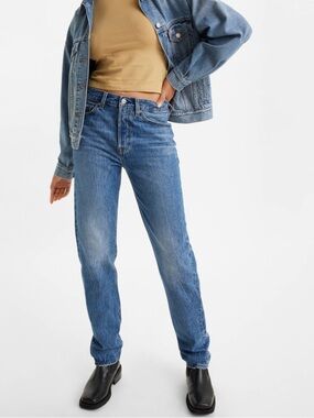 Levi’s 501 ‘81 Medium Blue Rinse Denim Straight Leg Jeans Sz 27